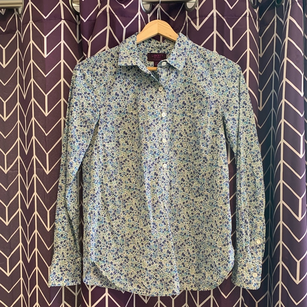 Liberty For J. Crew, Perfect Shirt, 00